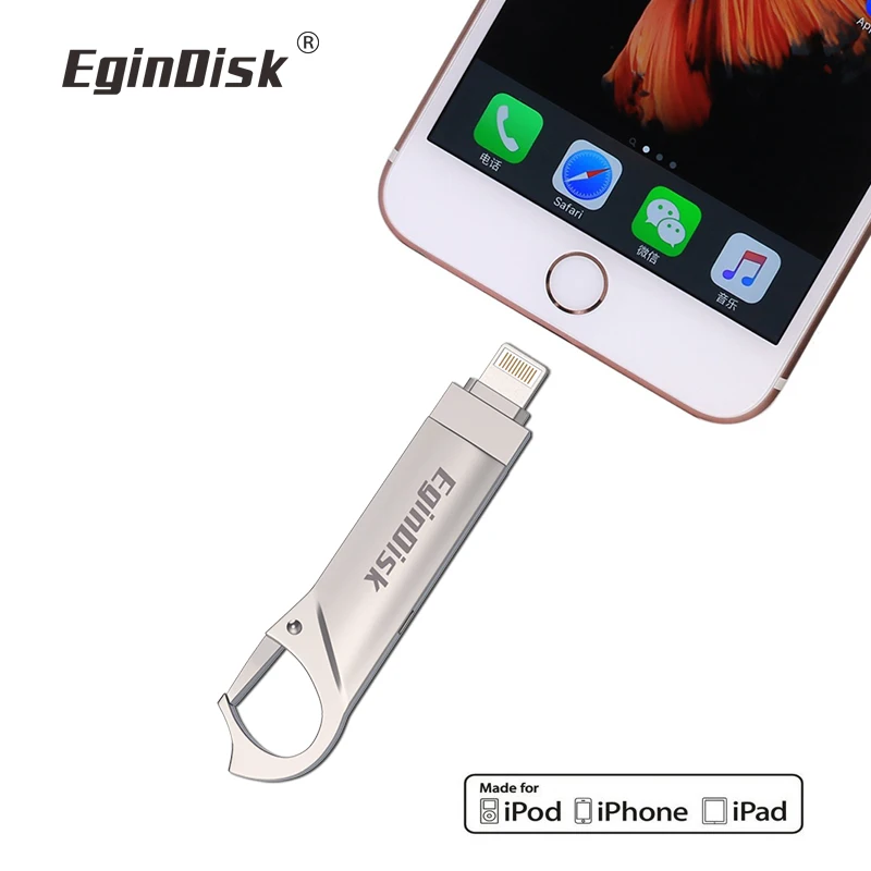 USB флеш накопитель для iPhone 5 5S 6 6Plus 6S 7 7Plus 7S 8 8Plus X Usb с поддержкой iOS внешнее