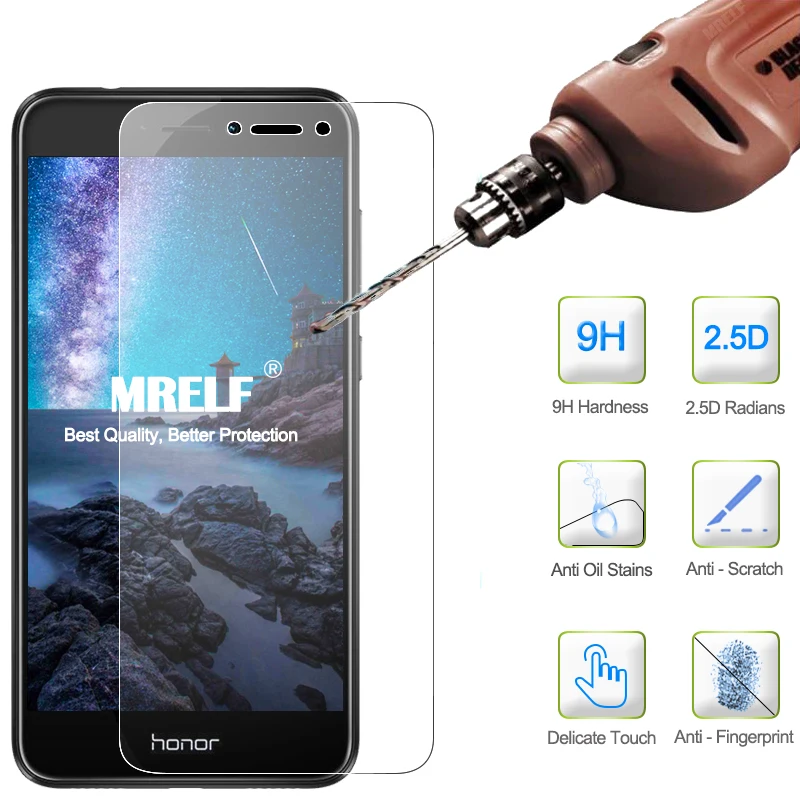 MRELF закаленное стекло для Huawei Honor 8 Lite защита экрана на 9H 2.5D Защитное телефона