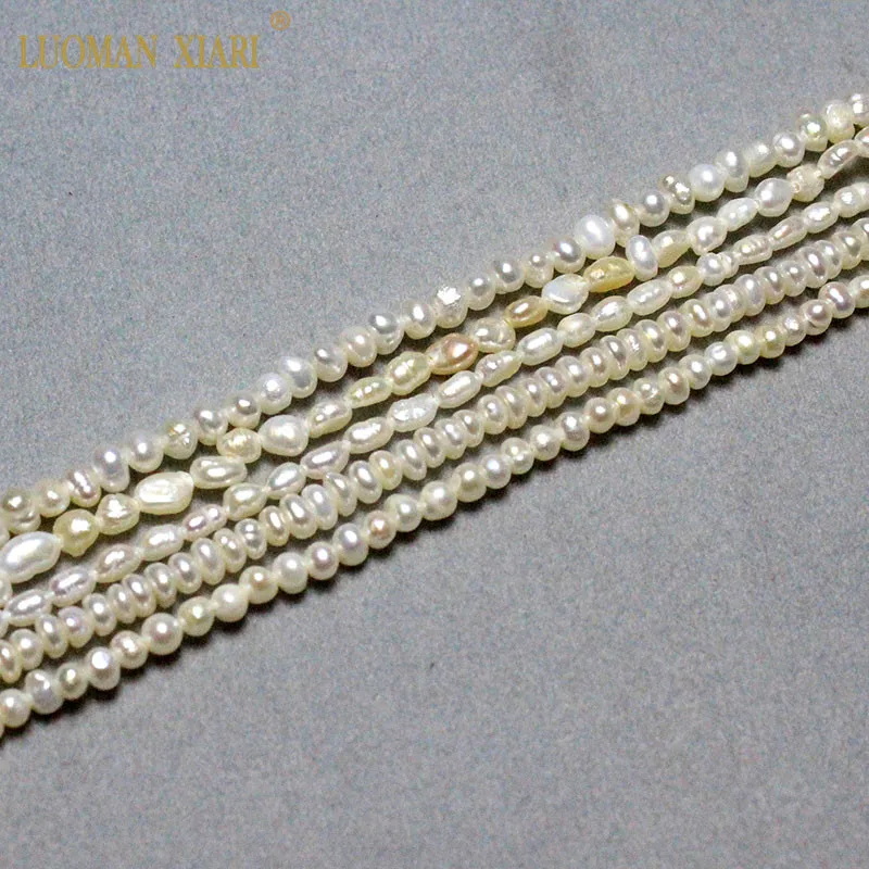 100" 4-6mm White Freshwater Pearl Necklace Strand Jewelry