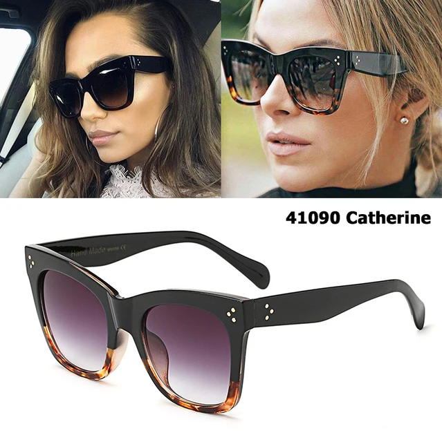 JackJad 2017 Women 41090 Catherine Style Cat Eye Sunglasses Vintage Three Dots Brand Design