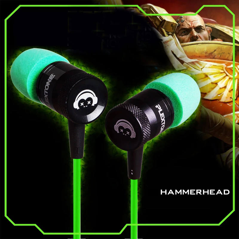 

Plextone Small Hammerhead Earphone With Microphone In Ear Gaming Headsets Noise Isolation Stereo PK Hammerhead V2 Pro