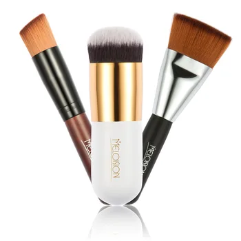 

MELOISION 3pcs/Set Pro Make Up Brush Foundation Brush Wood Handle Makeup Cosmetic Eyeshadow Concealer Brush Set Maquiagem