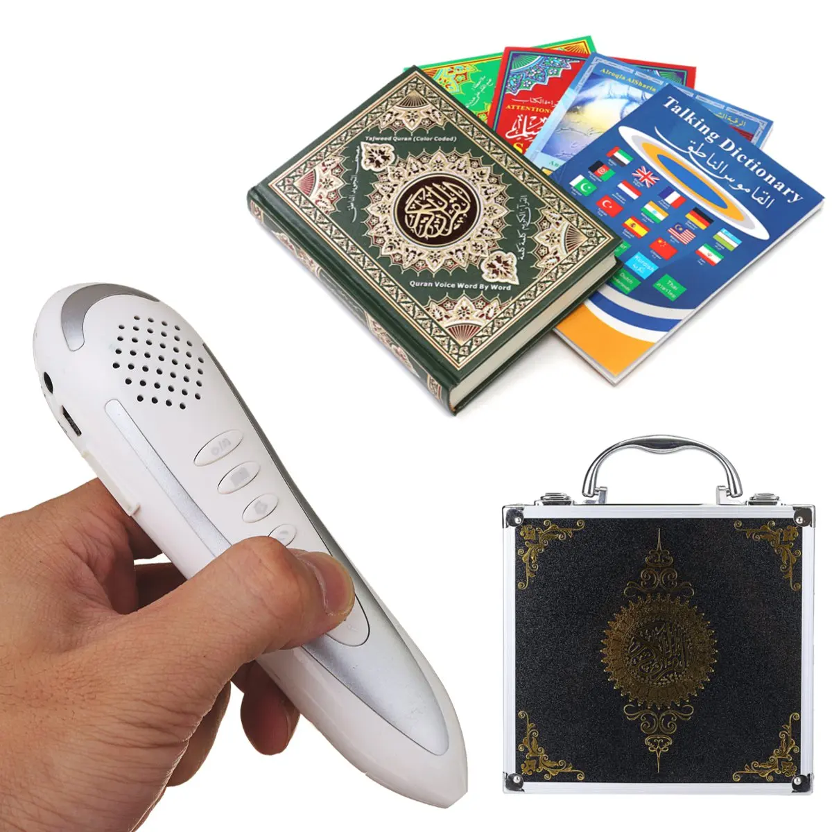 Новейшая модель F2 цифровая ручка quran Reader 8 Гб металлическая коробка подарок Рамадан для мусульман
