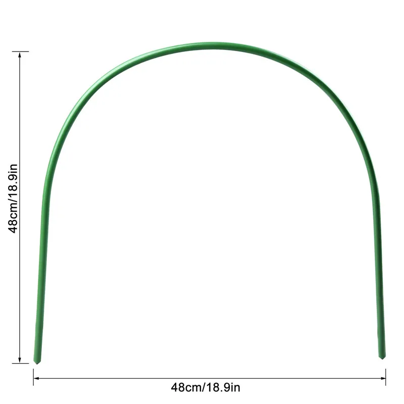 6 шт. пластиковые обручи теплицы обручи для растительного покрытия поддержка для выращивания тоннеля растение стент для сада сельскохозяйственные вспомогательные материалы для оранжереи