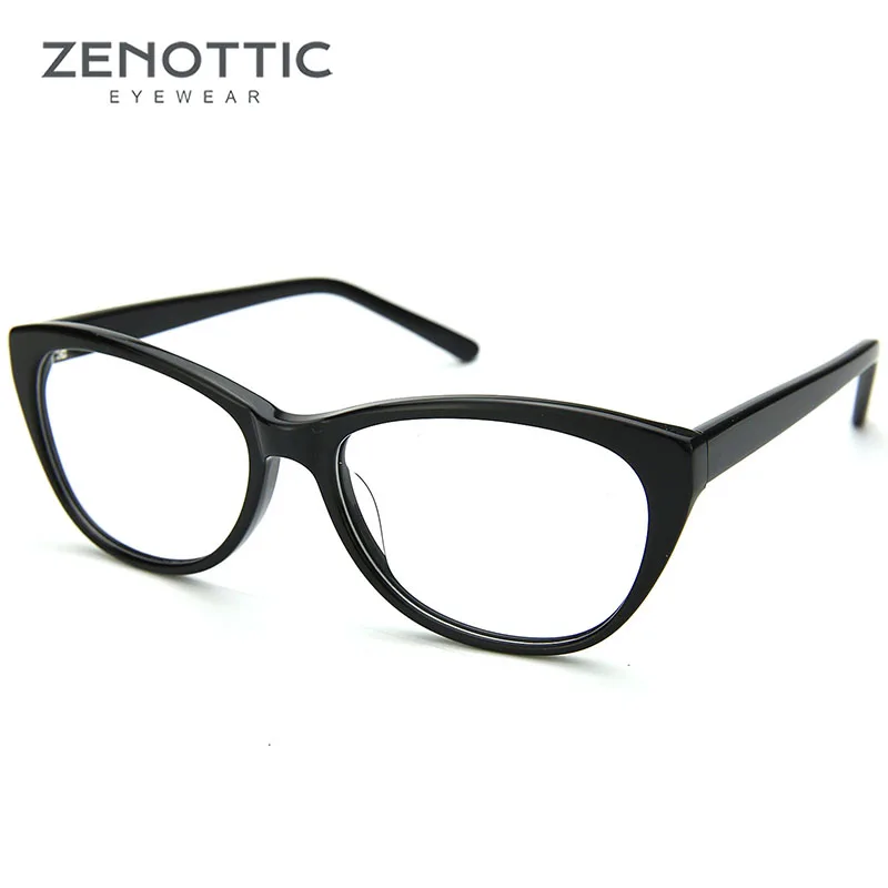 ZENOTTIC винтажная оправа для очков в стиле кошачьи глаза женские модные ацетатные