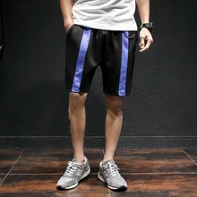 Япония стиль летние мужские шорты красивые модные эластичные талии повседневное пляжное короткое для мужчин s прямое длины до колена полосатые шорты мужские 5XL-M