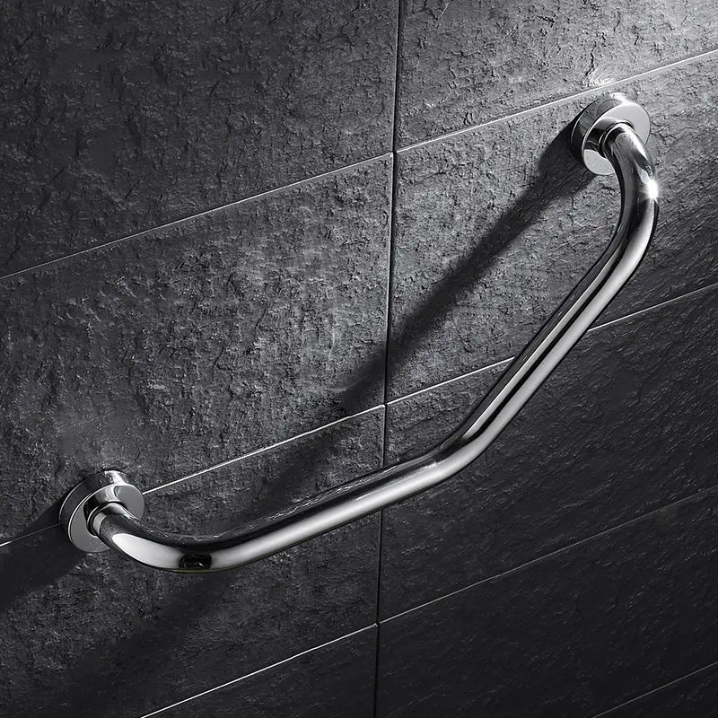 Wall Mount Stainless Steel Grab Bars Bathroom Bathtub Handrail With Soap Dish Disability Aid Safety Helping Handle - Цвет: only grab bars