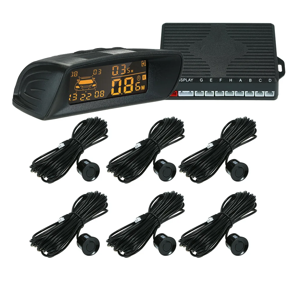 

Auto LCD Car Parking Monitor Sensor Kit Car Parking Assistance Detector Rear Reverse Backup Radar System witn 8 Sensors