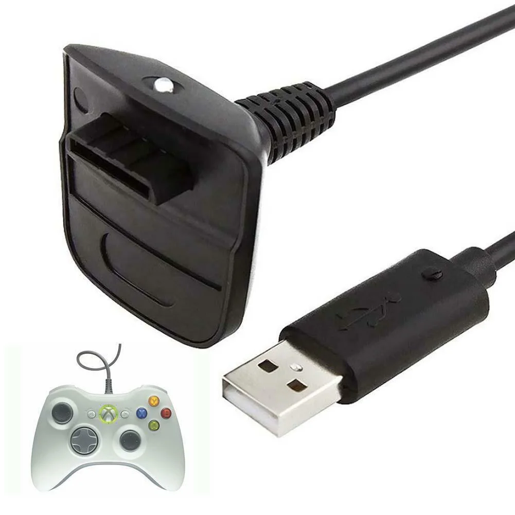 

USB Game Wire Gamepad Durable Playing Plastic Wireless Controller 1.5m Lead Charging Cable Plug Easy Operation For Xbox 360