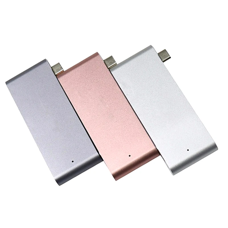 DOITOP USB-C концентратор нескольких Порты и разъёмы Тип-C концентратор адаптер конвертер с 2 USB 3,0 Порты Тип C зарядки Порты и разъёмы SD/TF Card Reader