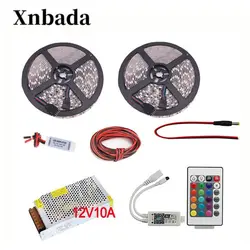 10 м 5 M 5050 SMD RGB светодиодные полосы набора 60led/M светодиодный гибкий свет DC12V + WI-FI 113 Led контроллер + AC110/220 V Мощность адаптер