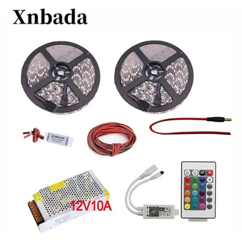 

10M 5M 5050 SMD RGB Led Strip Set 60led/m Led Flexible Light DC12V + WIFI 113 Led controller + AC110/220V Power adapter