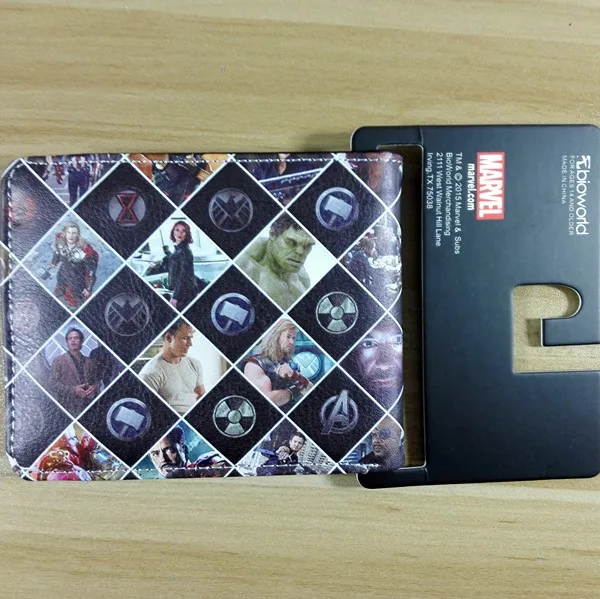 2018 Marvel The Avengers Characters Logo Wallets Purse Multi Color Lea Skylar S The Bag Shop