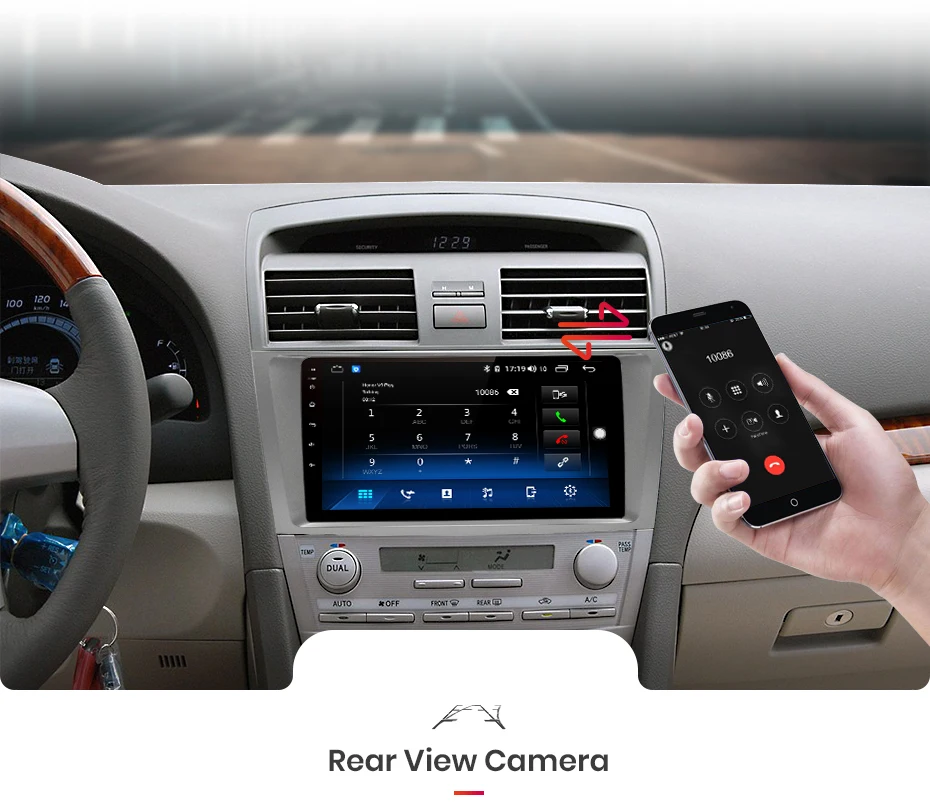 Clearance AWESAFE 2 Din 4+64GB Car Radio 9" HD Multimedia Player  GPS Touch Screen Auto audio Car Stereo For Toyota Camry 40 50 2007 2008 12