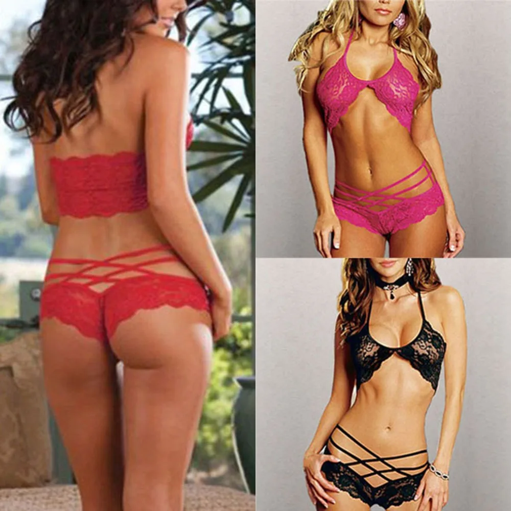 Attract Women Sexy Lingerie Sleepwear G-string Lace Underwear 3 Colors New SL34