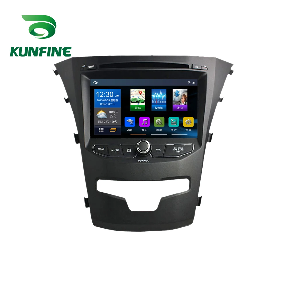 

Quad Core 1024*600 Android 6.0 Car DVD GPS Navigation Player Deckless Car Stereo for SsangYong Korando 2014 2015 Headunit Radio