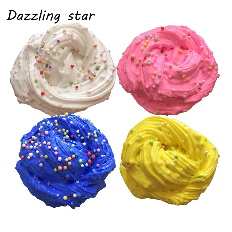 

N Fluffy Floam Slime Scented Stress Relief No Borax Kids Toy Sludge Toy White Great Stress Reliever Fun Toys For Children