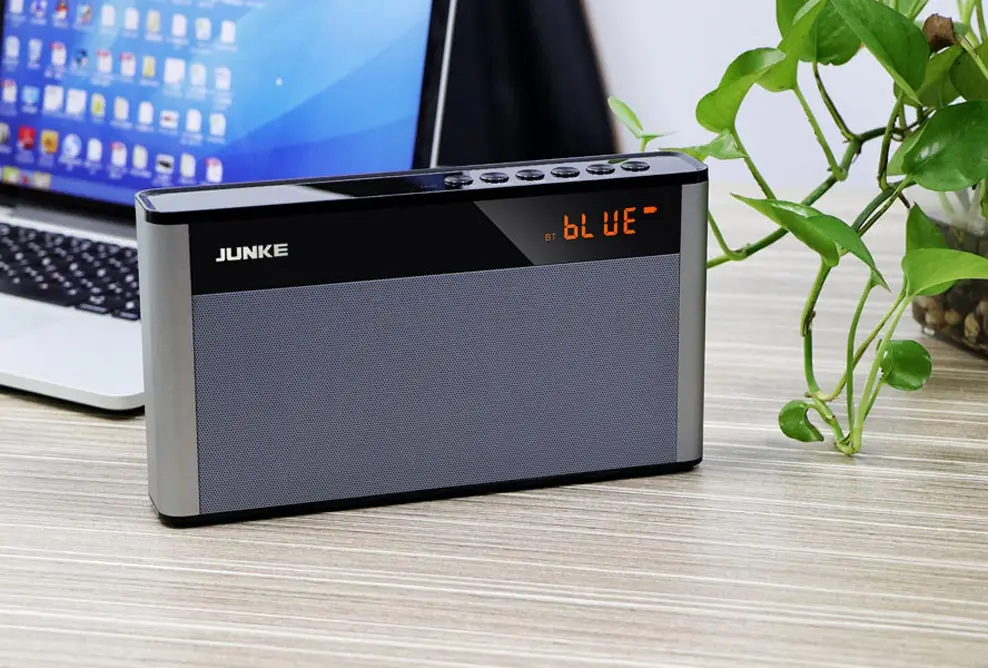 JUNKE HiFi стерео Bluetooth динамик Портативный беспроводной супер бас двойной звуковой ящик с микрофоном TF FM радио Aux Inout USB TF P2 колонка