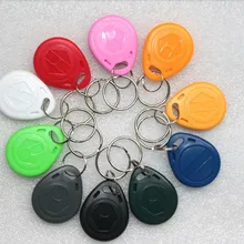 500 шт./лот Writable 125 кГц rfid ПВХ совместимы Управление доступом T5577 брелок черный желтый Orange зеленый красный синий