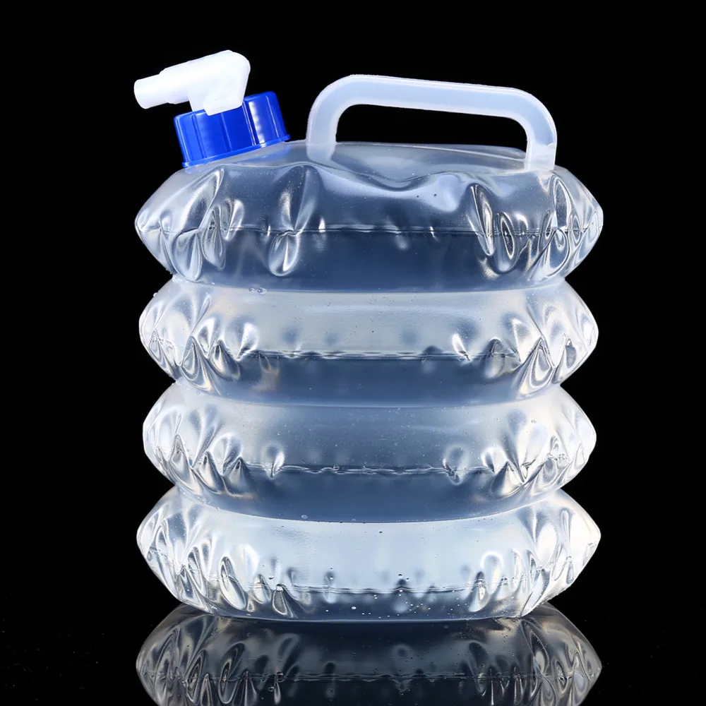 

Outdoor Water Bucket Camping Foldable with Tap 3/5/10L Collapsible Camping Survival Applicable Water Bottle Container