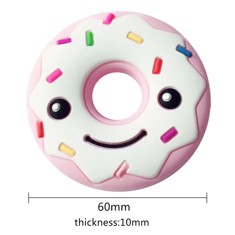 Новинка детский Прорезыватель в форме пончика со смайликом Мультяшные зубы
