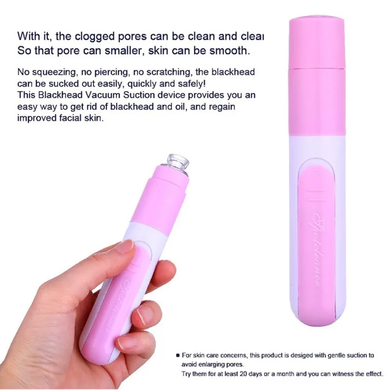 

Handheld Pore Cleaner Nose Clean Electric Facial Blackhead Remover Vacuum Suction Device Acne Extractor Treatment Face Care Tool