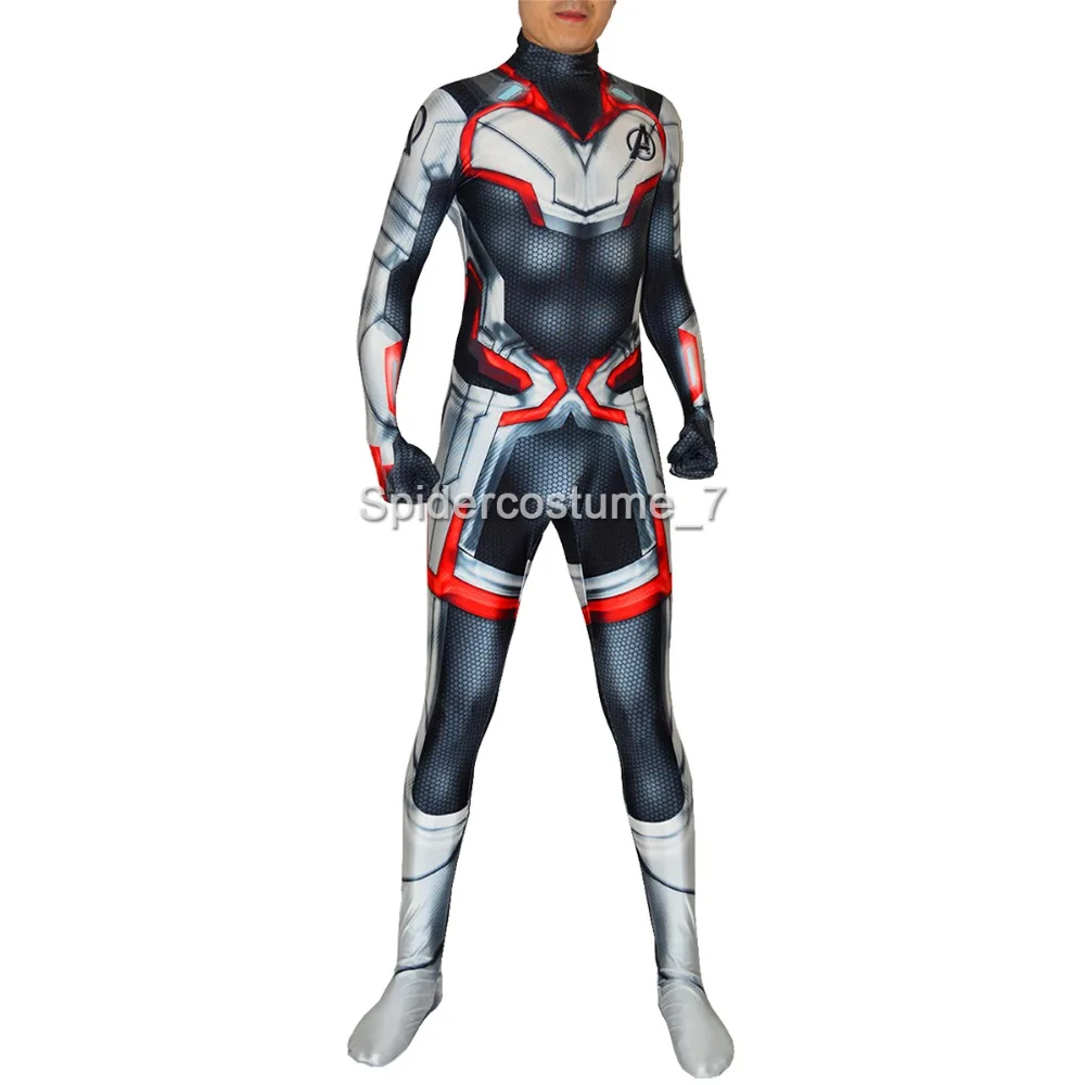 The Avengers 4 Cosplay Costumes 3D Print Lycra 2019 Avengers Endgame film Quantum Realm Team Bodysuits Custom hot
