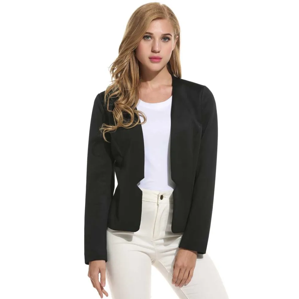 FANALA Blazer Cotton long sleeve slim short women blazers and jackets