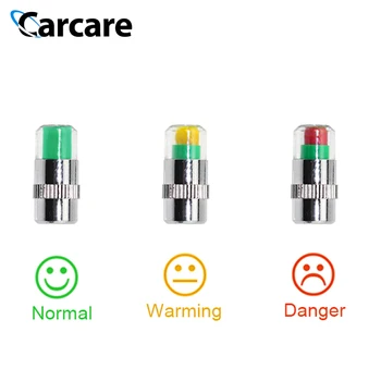 

4 Pieces Car Tire Pressure Monitor Auto Alert Valve Stem Sensor Indicator Caps Tire Pressure Monitoring System