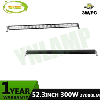 

YNROAD 300w 52inch SCREW TYPE Dual row Led Light Bar Driving Offroad Light Spot/flood/combo 27000LM for4x4 ATV UTV TRUCK 4WD