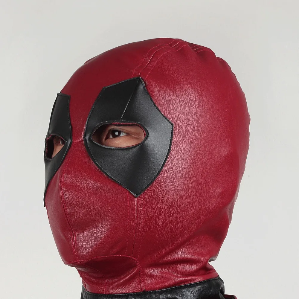 Manles Deadpool Маска Косплей из искусственной кожи мужской костюм супергероя карнавальный шлем/шляпа для взрослых