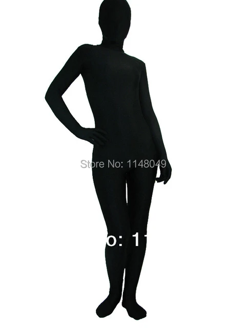 Black Fullbody Spandex Tight Zentai Suit