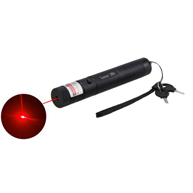 Лазерная ручка с регулируемым фокусом зеленая/красная/фиолетовая лазерная указка охотничий лазерный Диаметр Видимый луч без батареи - Цвет: Красный
