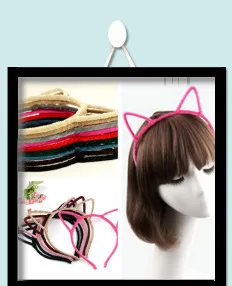 10 шт./лот 10 мм однотонные Цвет атлас покрыты Смола Лента Hairbands Крытая взрослых детей Банданы