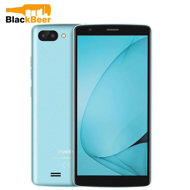 Оригинальный смартфон Blackview A20 Android Go 18:9 5,5 дюймов с двойной камерой 1 ГБ ОЗУ 8 Гб ПЗУ MT6580M 5MP 3g мобильный телефон