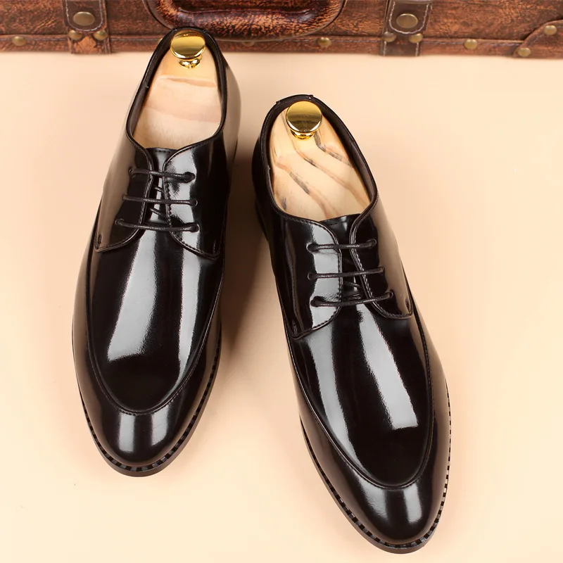 Yomior/Высококачественная мужская кожаная обувь; деловая официальная Мужская обувь; оксфорды; свадебные туфли; Роскошные Лоферы ручной работы; большие размеры