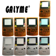 Оранжевый-черный и серебристый Цвет для gameboy Цвет карманные монстры серии гпоб dmg Замена игровой консоли Корпус В виде ракушки