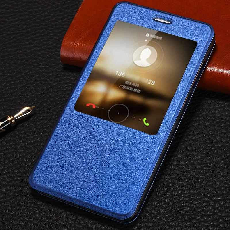

Luxury PU Leather Smart Flip Cover For Xiaomi Redmi Note 4 Global Case Stand Auto Sleep Views Xaomi MI Redmi Note 4x Pro Cases