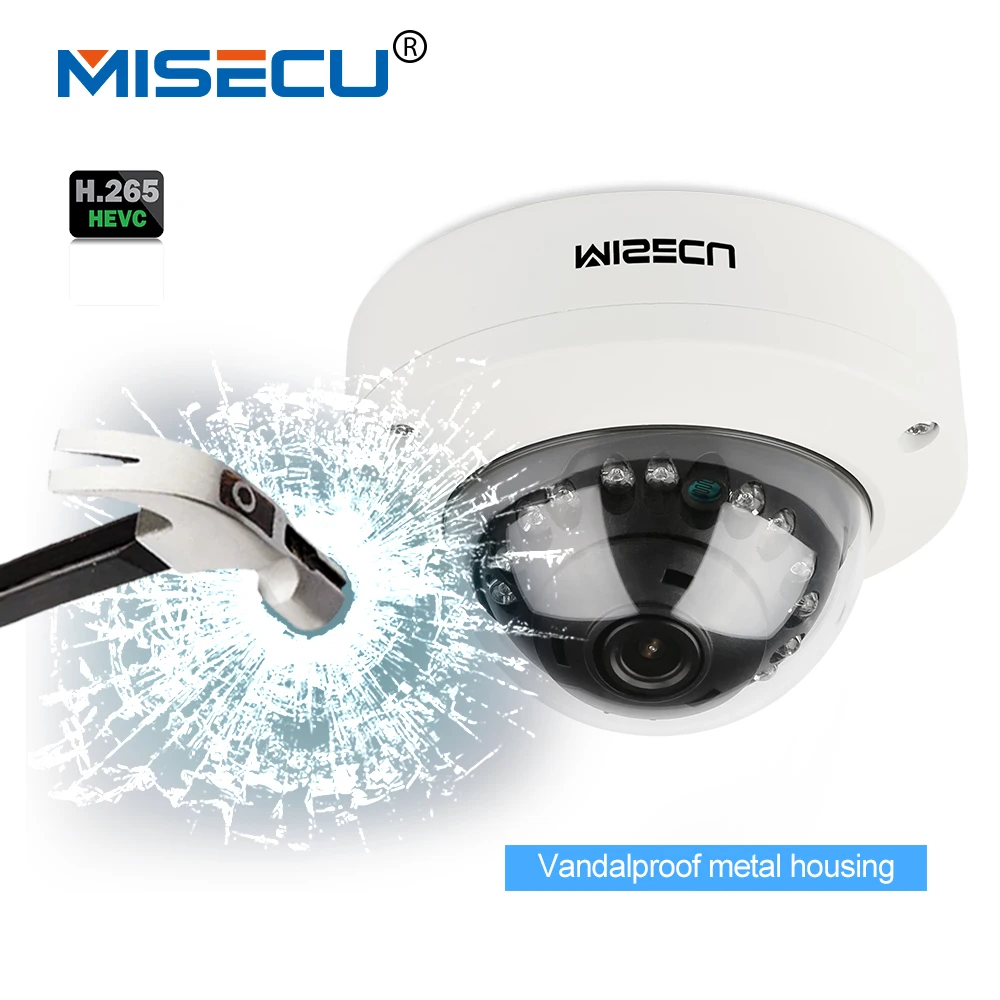 bilder für MISECU 2,8mm Vandalproof H265/H264 48 V POE Kamera 1080 P 960 P 720 P Onvif P2P Bewegungserkennung RTSP e-mail alarm Metall POE dome kamera bilder für MISECU 2,8mm Vandalproof H265/H264 48 V POE Kamera 1080 P 960 P 720 P Onvif P2P Bewegungserkennung RTSP e-mail alarm Metall POE dome kamera