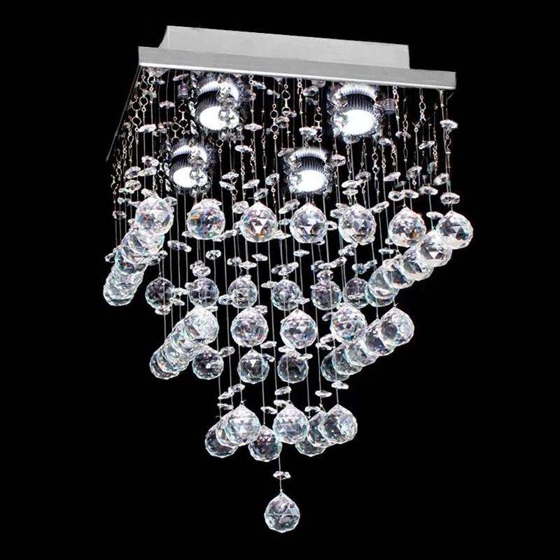 piazza moderna rain drop sereno k9 luce di soffitto di cristallo lampada lampadario moderno apparecchio di