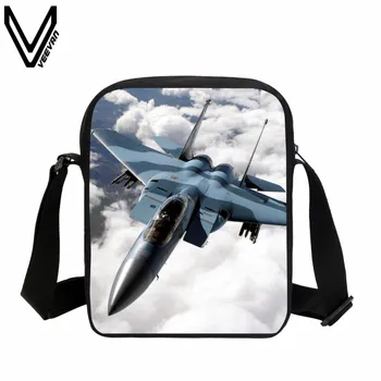 

VEEVANV 2019 Custom Cool Men Casual Messenger Bags 3D Airplane Cabin Printing School Bags For College Student Children Gifts