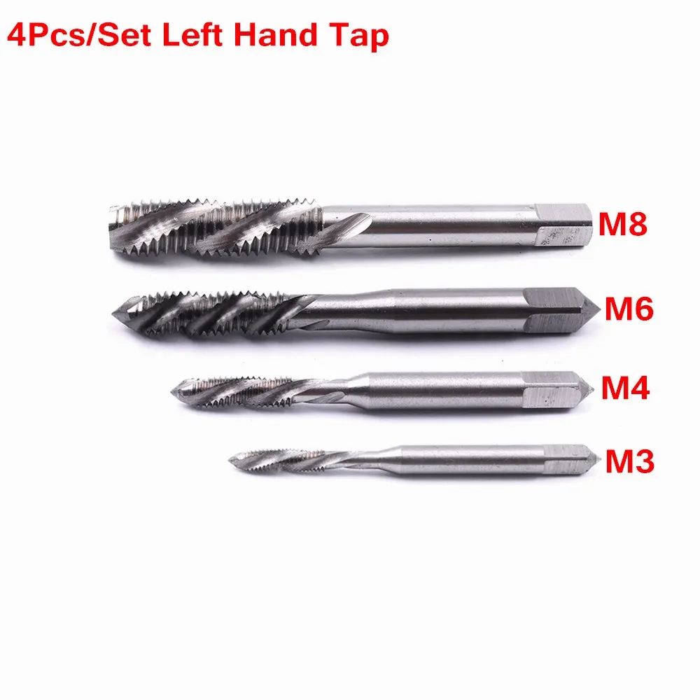 5X//Set M3 M4 M5 M6 M8 Hand Tap Straight Flute 3mm-8mm Hand Fast tapping Tool HF