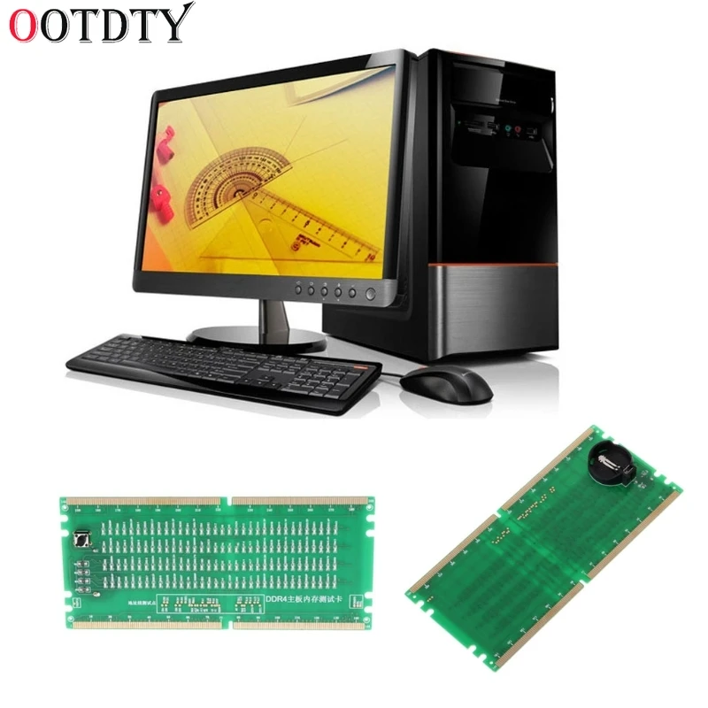 OOTDTY DDR4 Тестовая карта RAM слот для памяти светодиодный Рабочий стол материнская