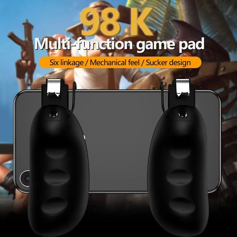 for PUBG 1Pair Mobile Shooter Controller Gamepad For Pubg Fire Button Aim Key L1R1 Trigger Joystick