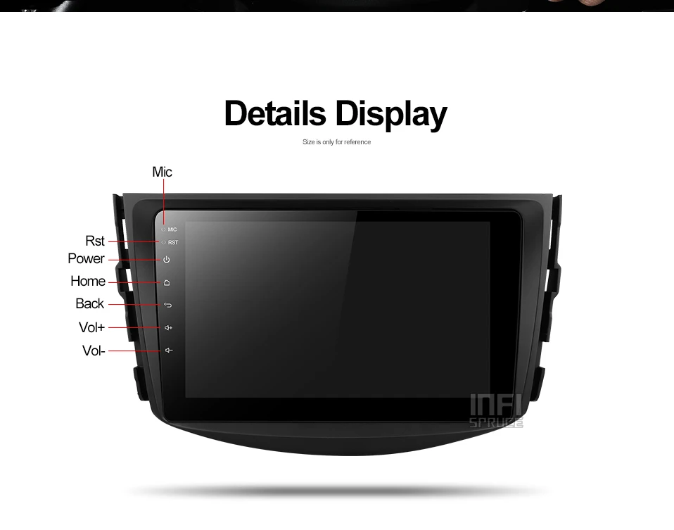 Excellent Car DVD Player for toyota rav4 2007 2008 2009 2010 2011 Car GPS 8-core Android 8.1 Navigation Multimedia Radio Bluetooth 17