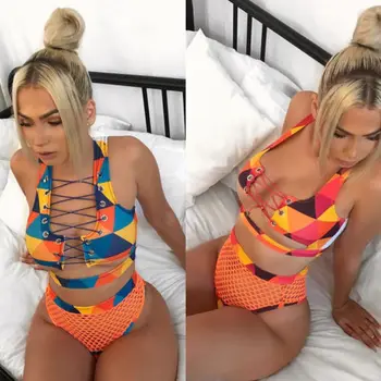 

Sexy Women Floral Bikini Set Push-up Padded Bra Swimsuit Swimwear Triangle Bathing Suit