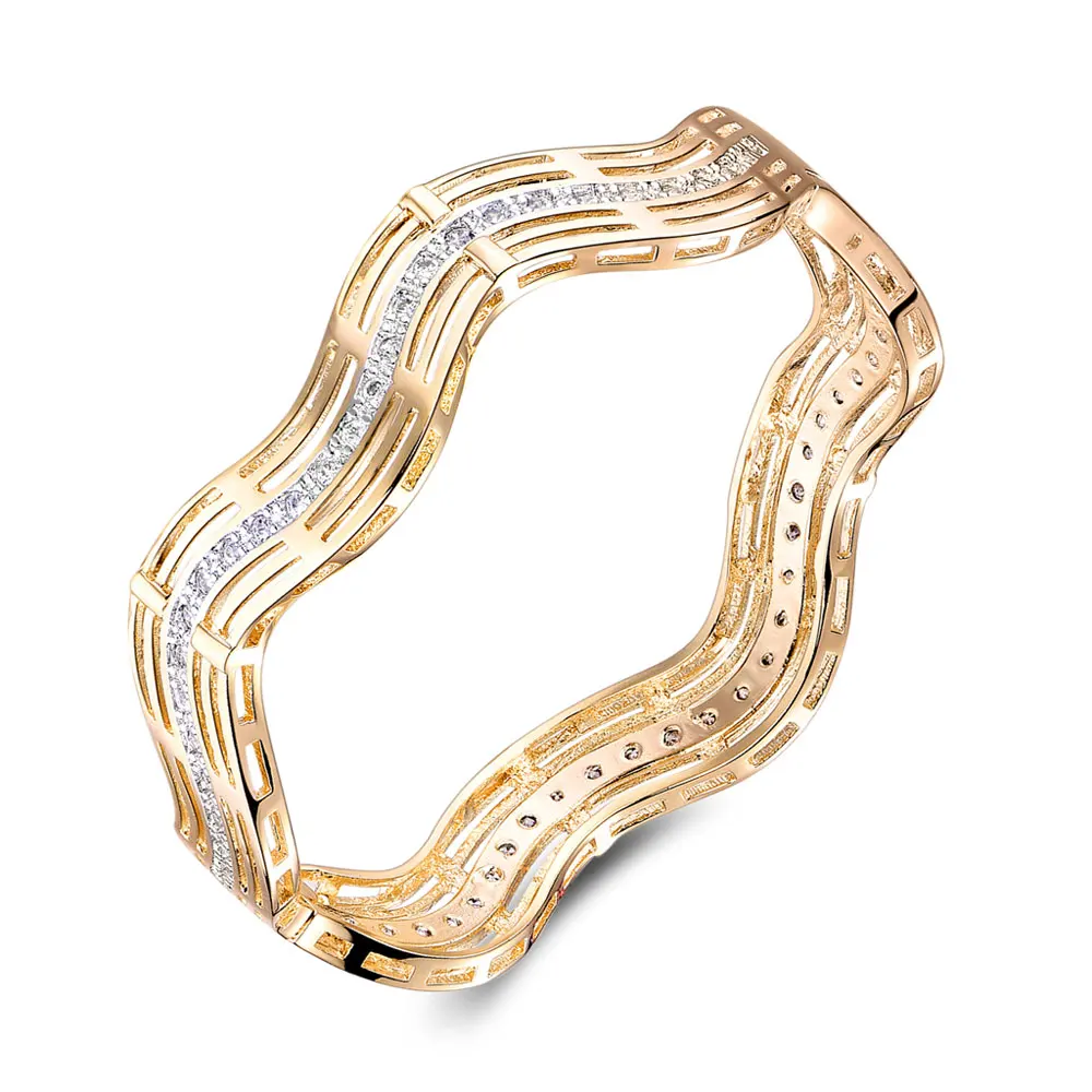 MOLIAM модный браслет с отверстиями для женщин, золотой браслет, AAA циркониевый кристалл, ювелирные изделия для помолвки, Прямая поставка MLZ012 - Окраска металла: MLZ012a