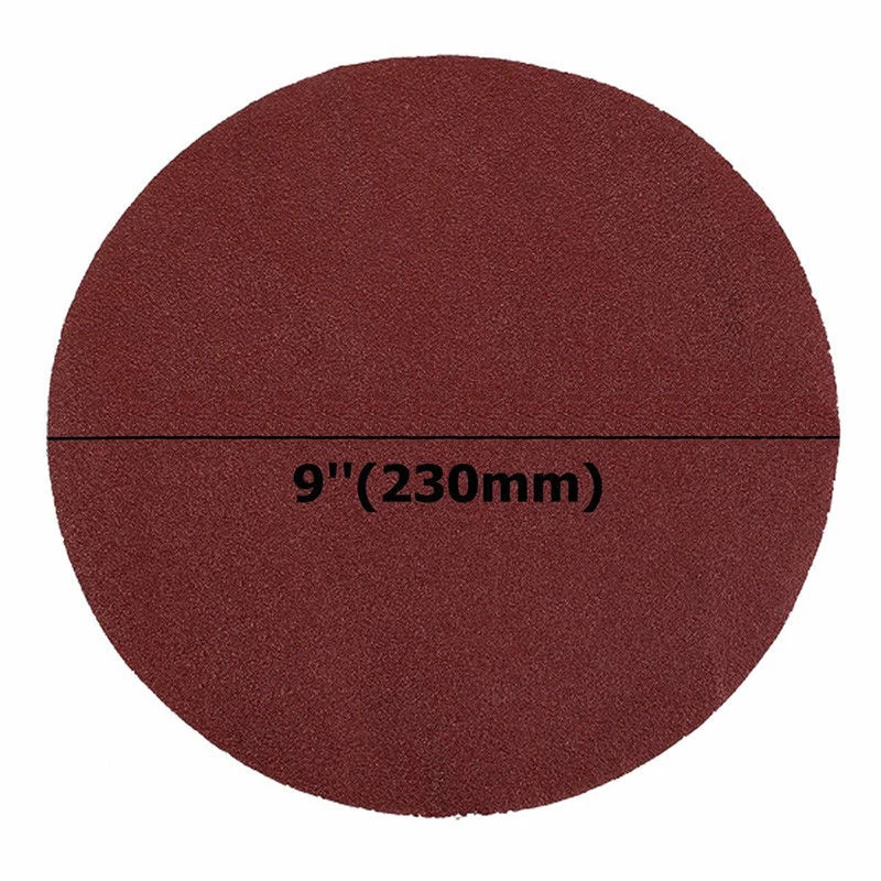 

5pcs 9" 230mm 60~600 Grit Hook and Loop Sanding Discs Sandpapers for Polishing