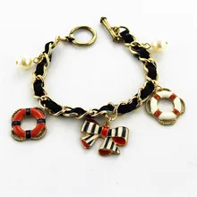 Модный браслет мода чистый и свежий тихо элегантно в полоску браслет с бантом 0213 restoring ancient ways