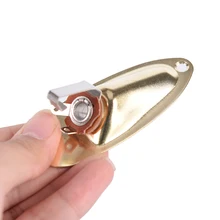 1 Unidades oro barco entrada salida Jack Plate Socket con tornillos para guitarra Fender Strat